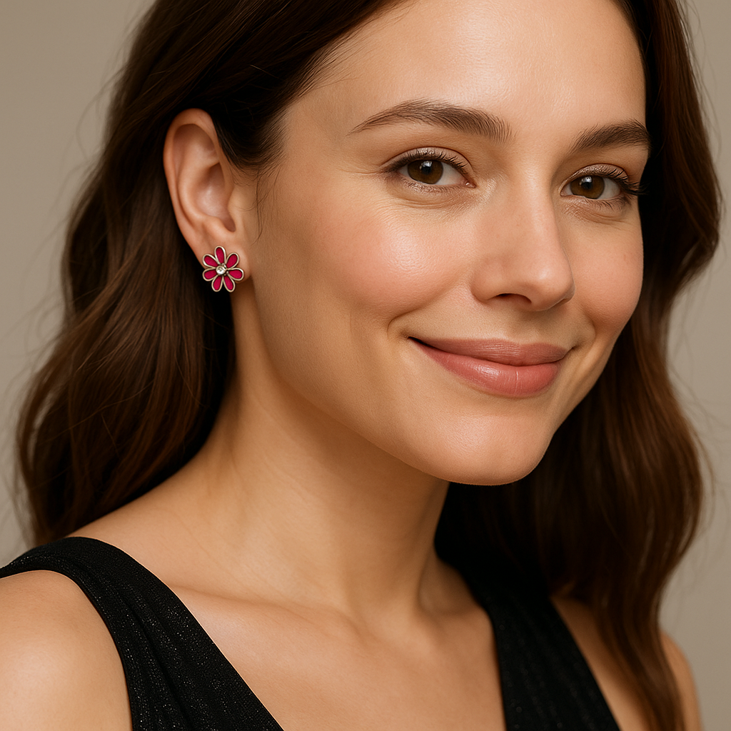 Scarlet Bloom Earrings