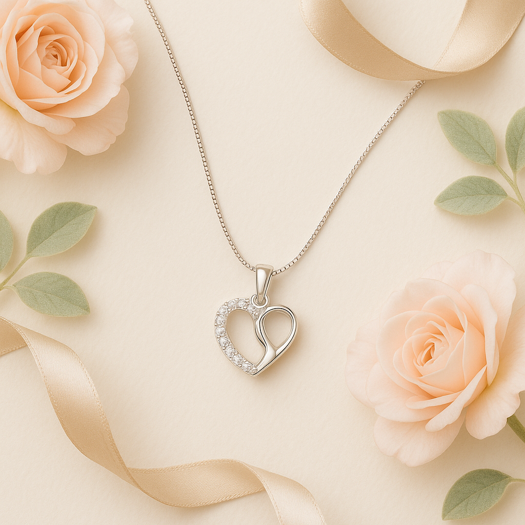 Intertwined Heart Chain Pendant - MIOR JEWELS