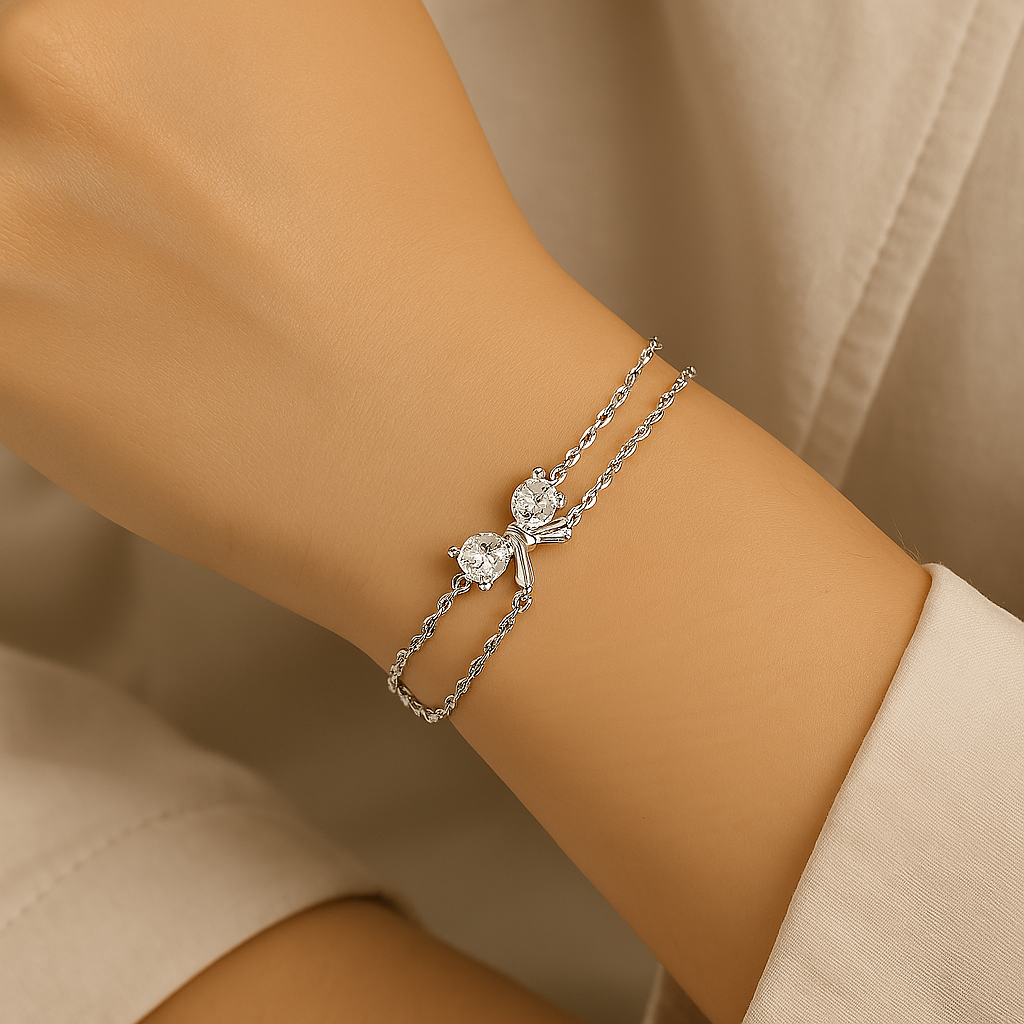 Pearl Bow Whisper Bracelet