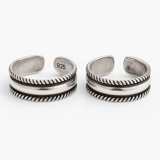 Heritage Hoops Toe Rings Pair