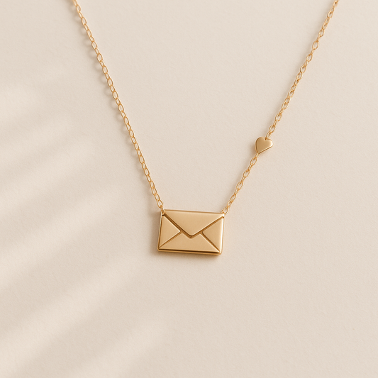 Enclosed Love Rose Gold Chain Pendant - MIOR JEWELS