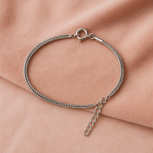 Rhodium Bunch Bracelet - MIOR JEWELS