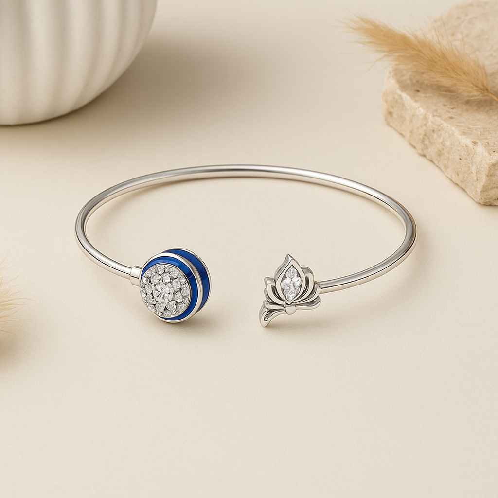 Floral Butterfly Kada Bracelet - MIOR JEWELS