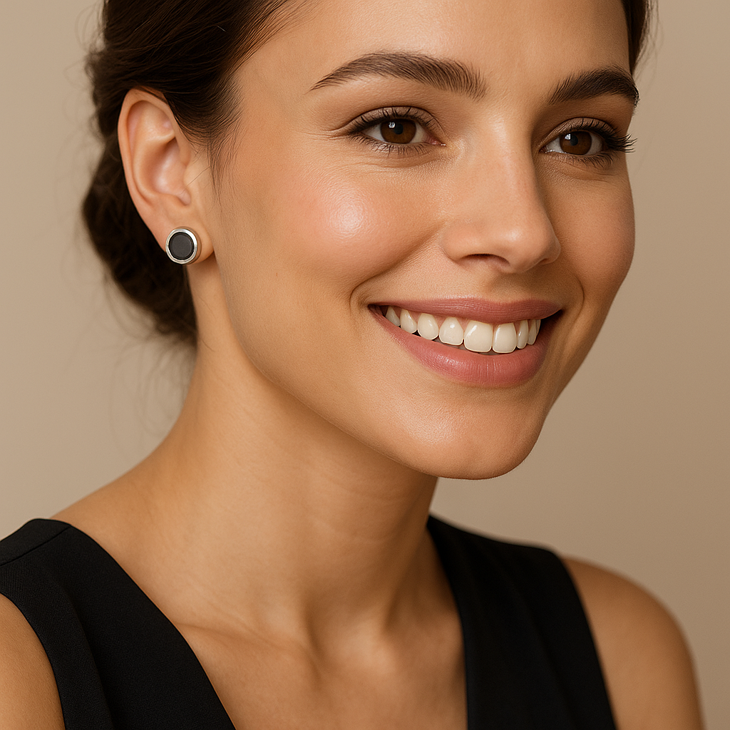 Classic Jade Silver Studs