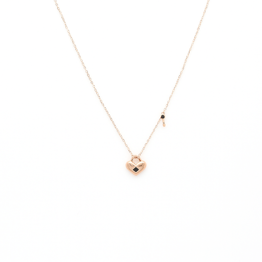 Heartlocked Rose Gold Chain Pendant - MIOR JEWELS