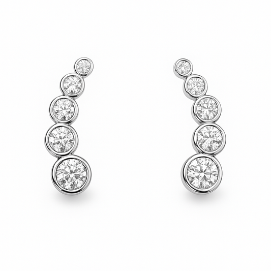 Crystal Dew Drop Studs