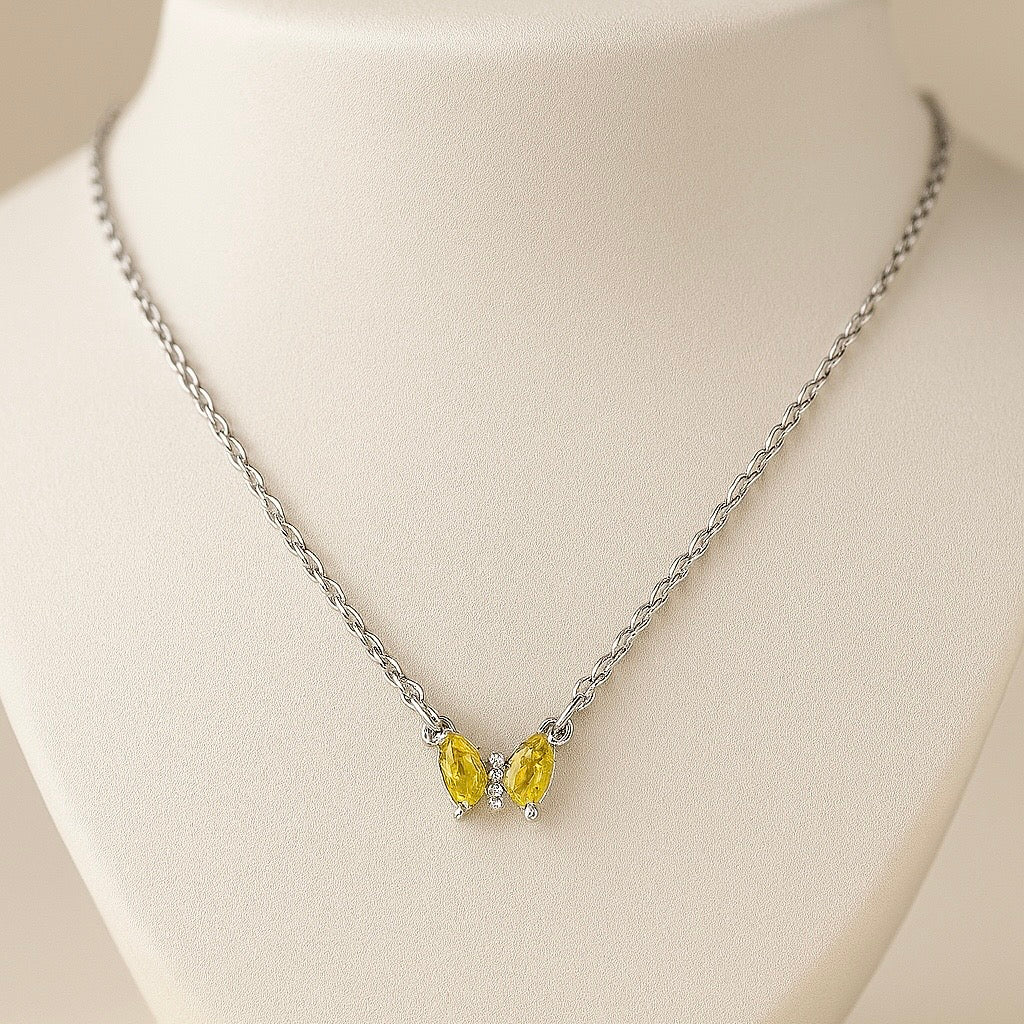 Amber Flutter Chain Pendant