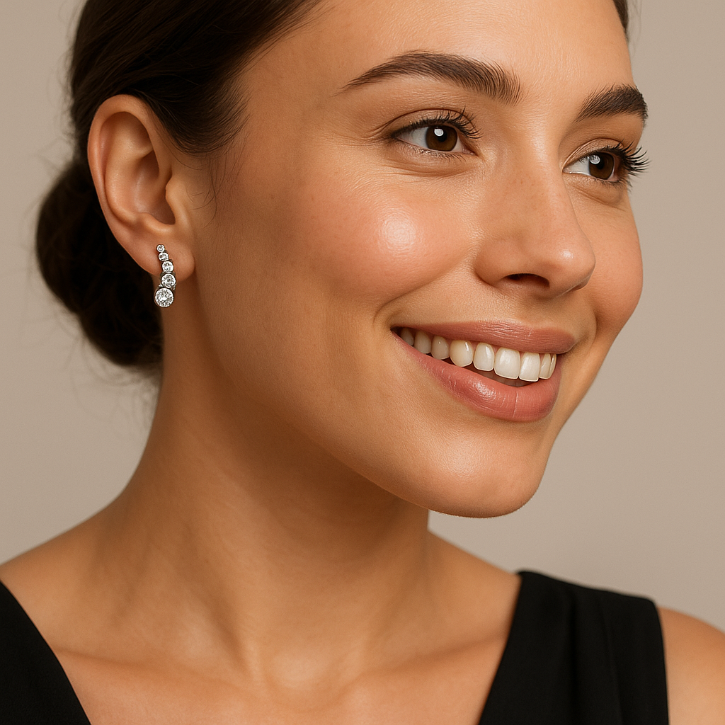 Crystal Dew Drop Studs