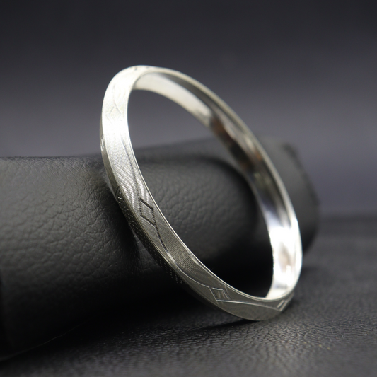 Silver Heritage Men's Punjabi Kada - MIOR JEWELS