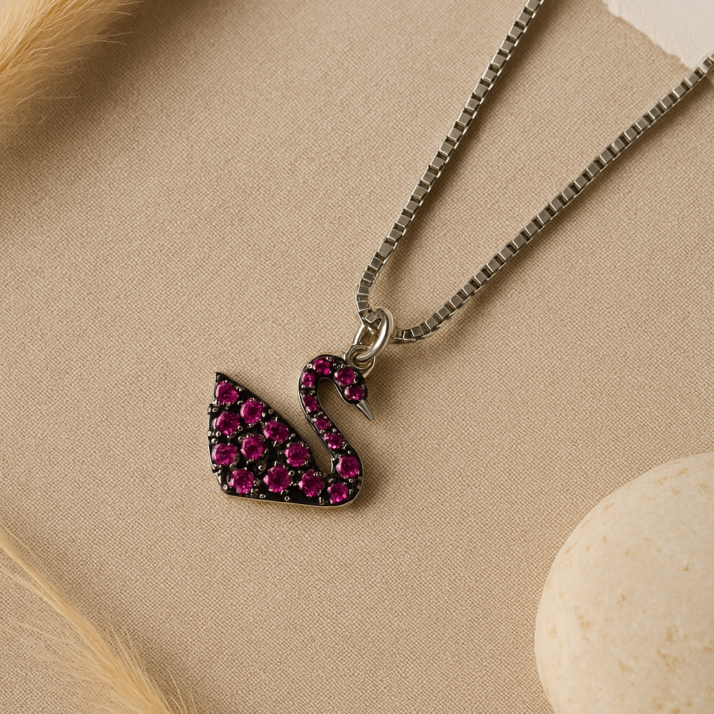 Violet Grace Silver Pendant - MIOR JEWELS