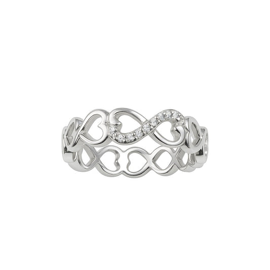 Infinity Twist Silver Ring