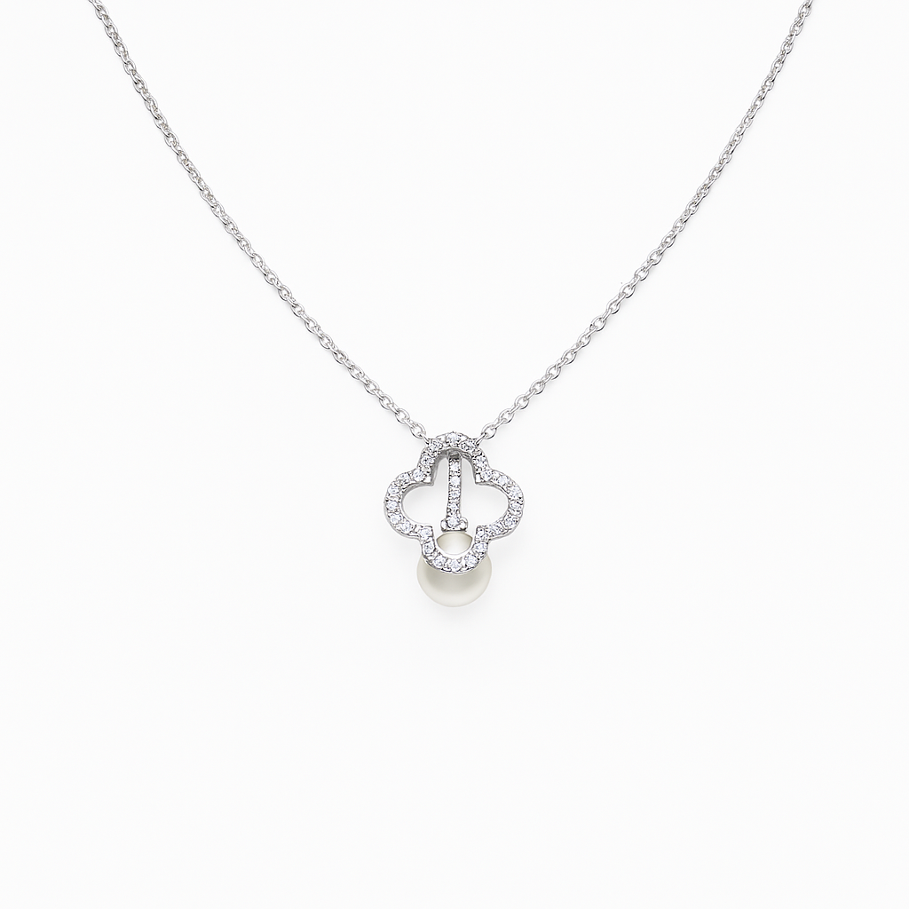 Classic Pearl Drop Chain Pendant - MIOR JEWELS