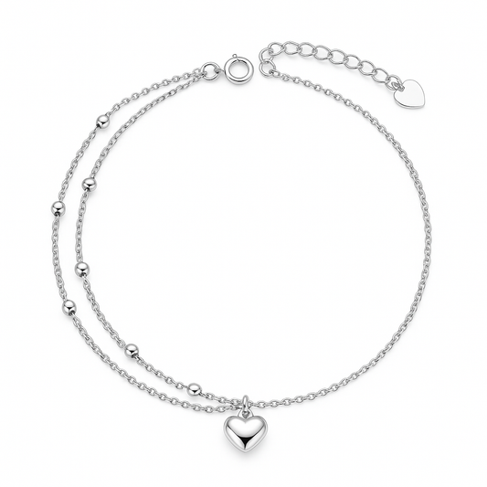 Heartbeat Layers Anklets Pair