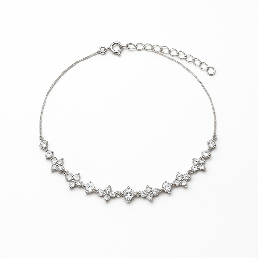 Diamond Cut Anklets Pair