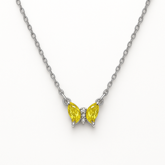 Amber Flutter Chain Pendant