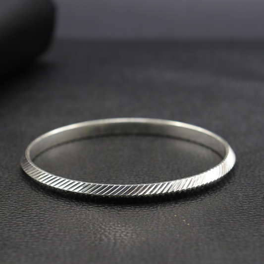 Regal Silver Men's Punjabi Kada - MIOR JEWELS