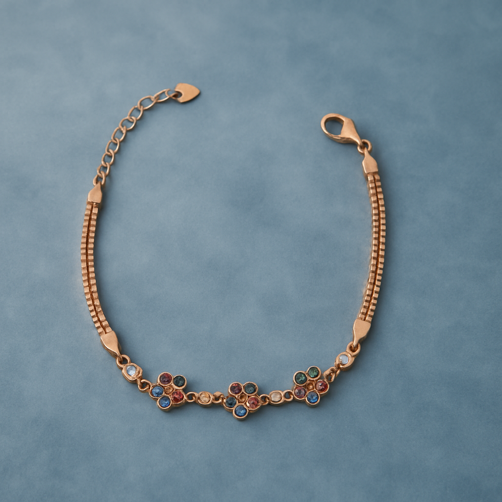 Rainbow Flower Bracelet - MIOR JEWELS