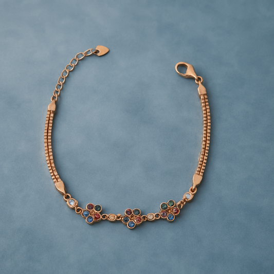 Rainbow Flower Bracelet - MIOR JEWELS