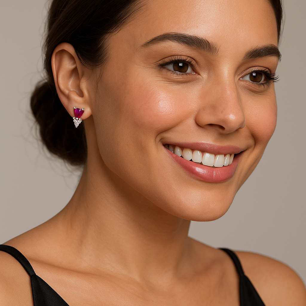 Sapphire Sparkle Studs - MIOR JEWELS