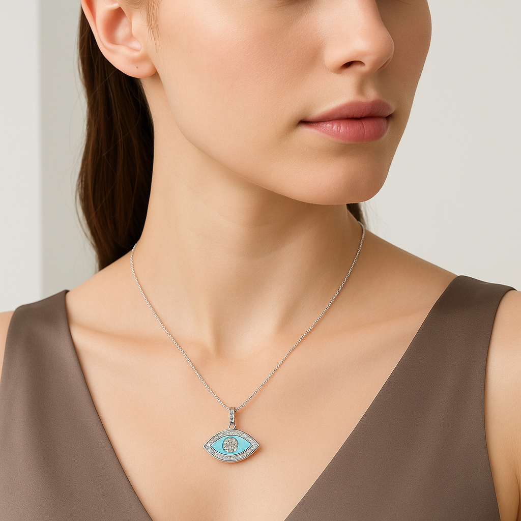 Celestial Protector Eye Chain Pendant - MIOR JEWELS
