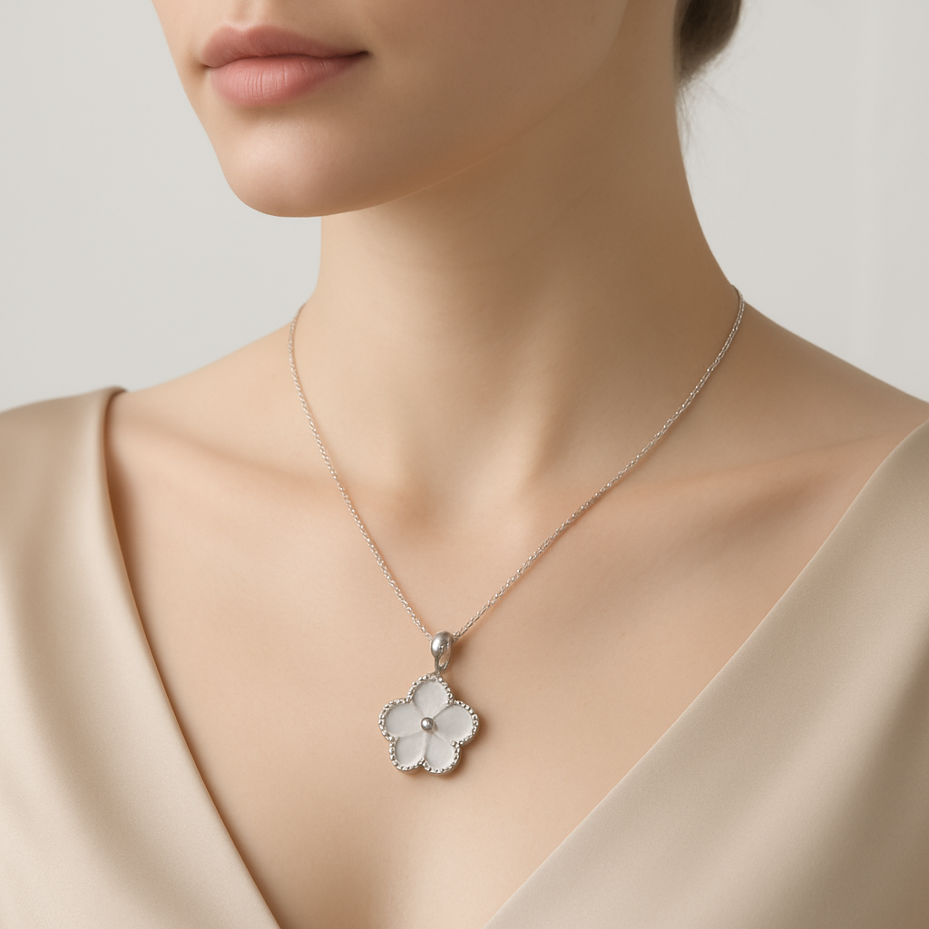Silver Bloom Chain Pendant