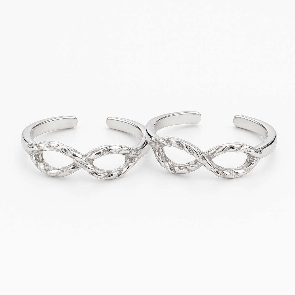 Silver Horizon Toe Rings