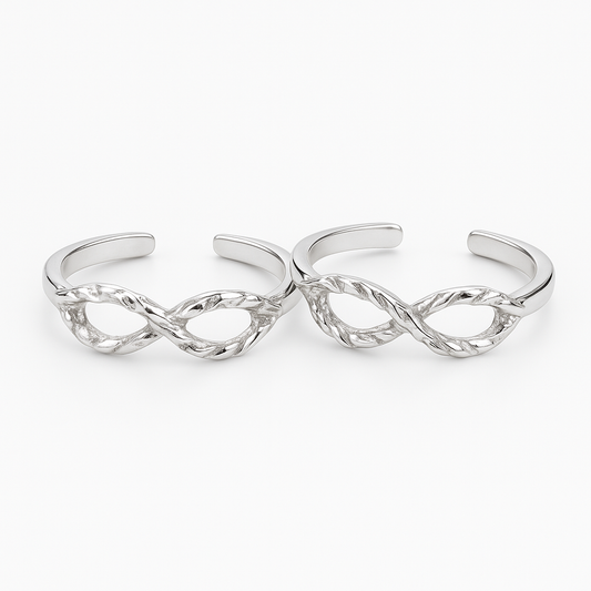 Silver Horizon Toe Rings