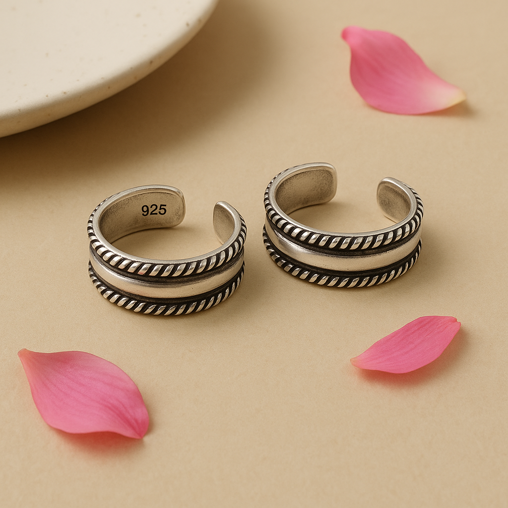 Heritage Hoops Toe Rings Pair