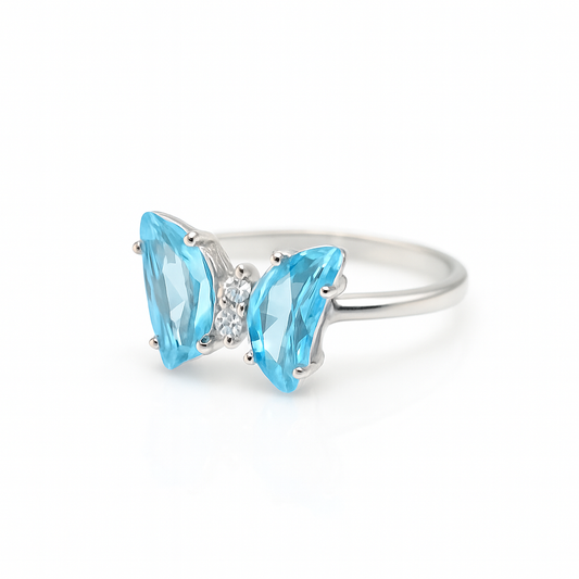 Sky Glow Butterfly Ring - MIOR JEWELS