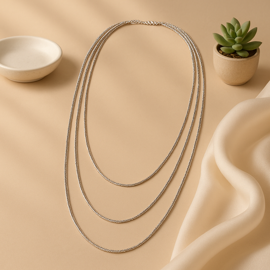 Triple Gleam Chain - MIOR JEWELS