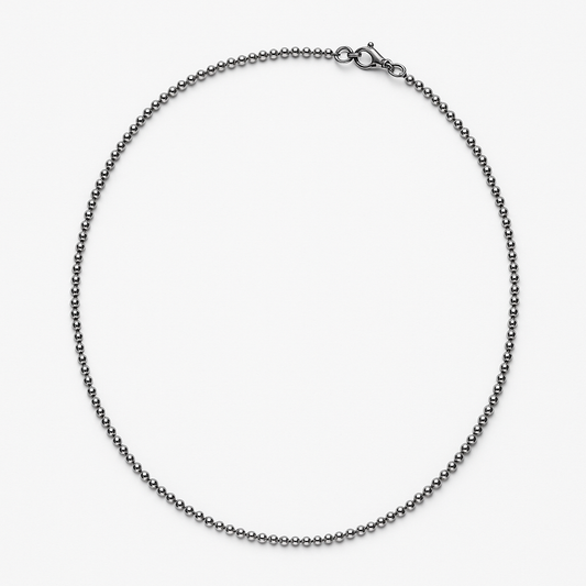 Sleek Silver  Beads Chain - MIOR JEWELS