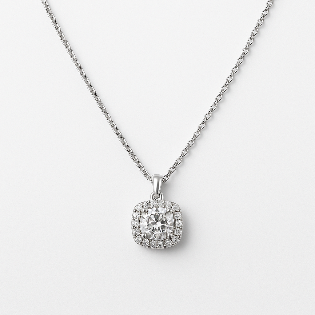 Crystal Crown Chain Pendant