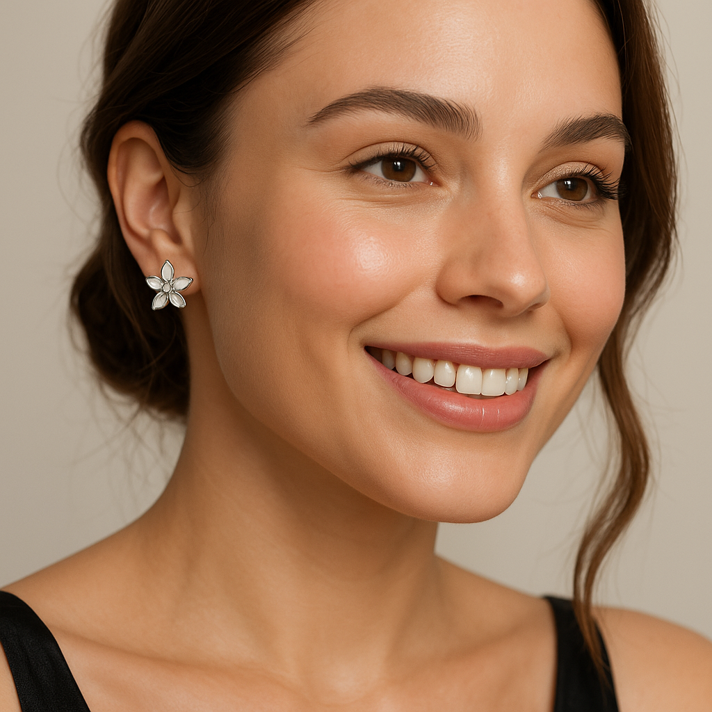 Frosted Spark Earrings