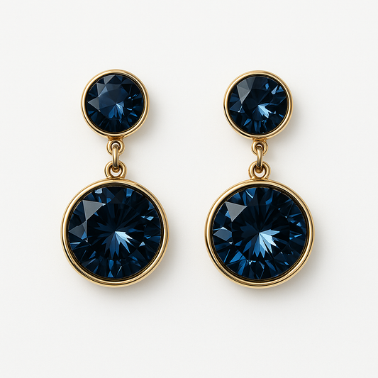 Celestial Blue Glam Earrings - MIOR JEWELS