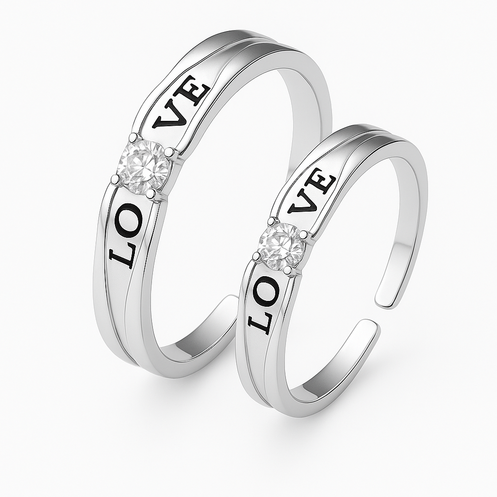 Forever Us Couple Rings Pair V7