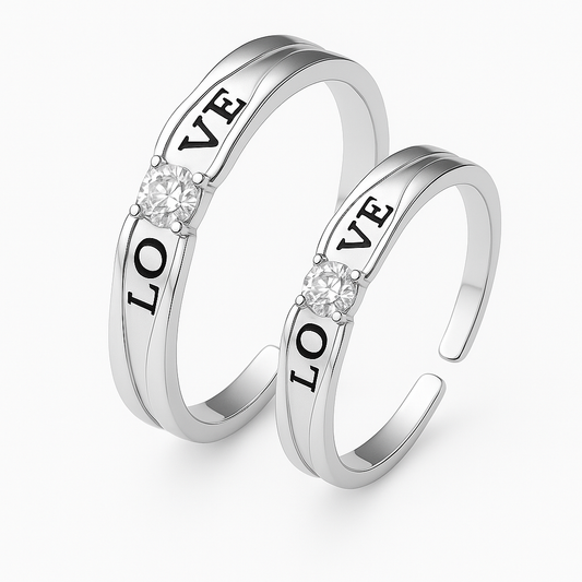 Forever Us Couple Rings Pair V7