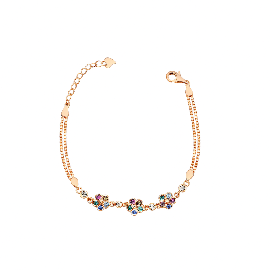 Rainbow Flower Bracelet - MIOR JEWELS