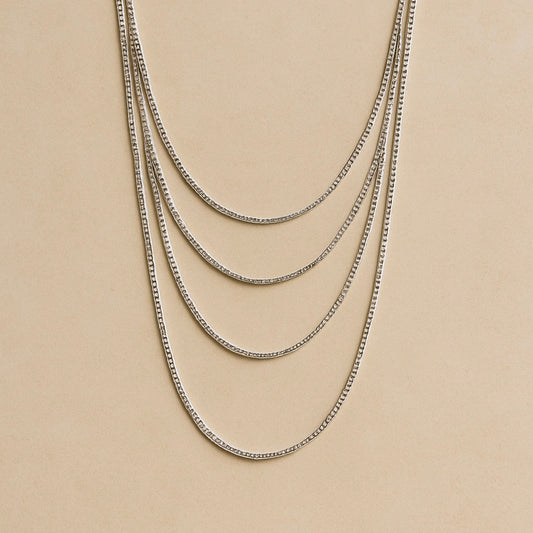 Silver Quartet Chain - MIOR JEWELS