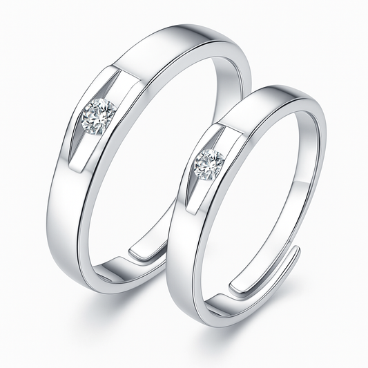 Forever Us Couple Rings Pair V12