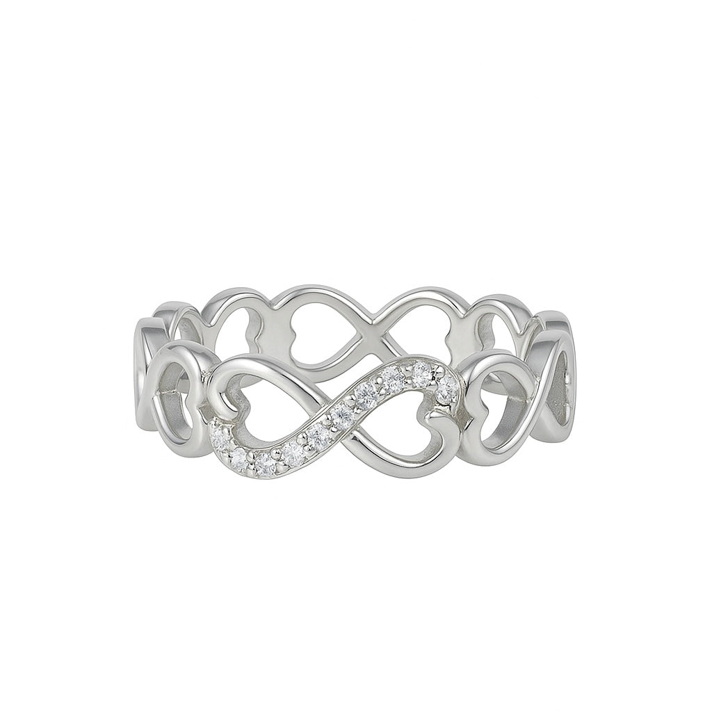 Infinity Twist Silver Ring