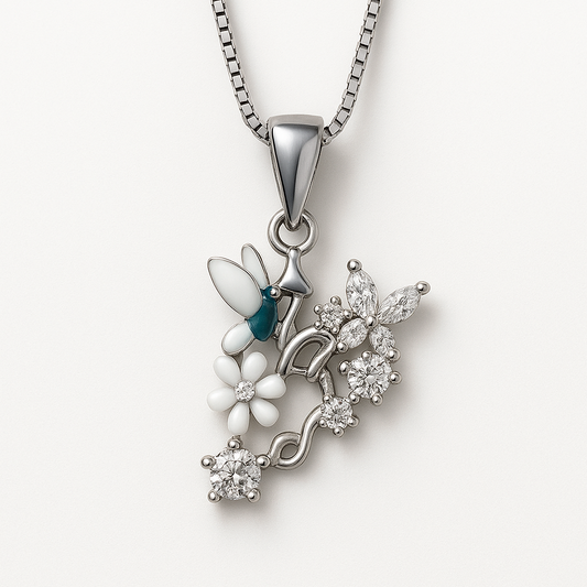 Flora Gem Chain Pendant