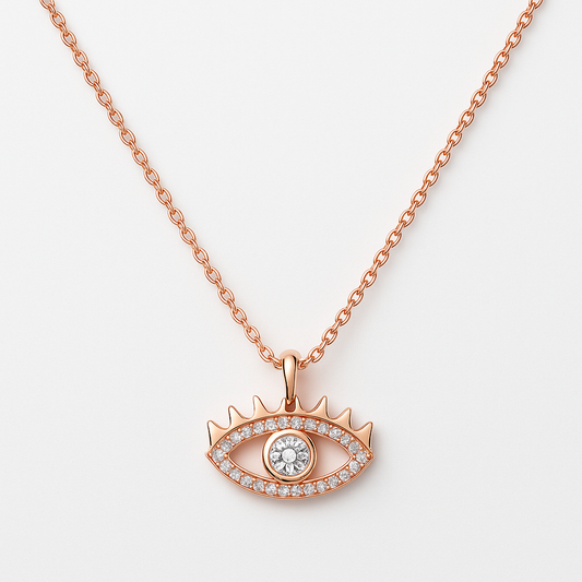 Mystic Blink Rose Gold Chain Pendant