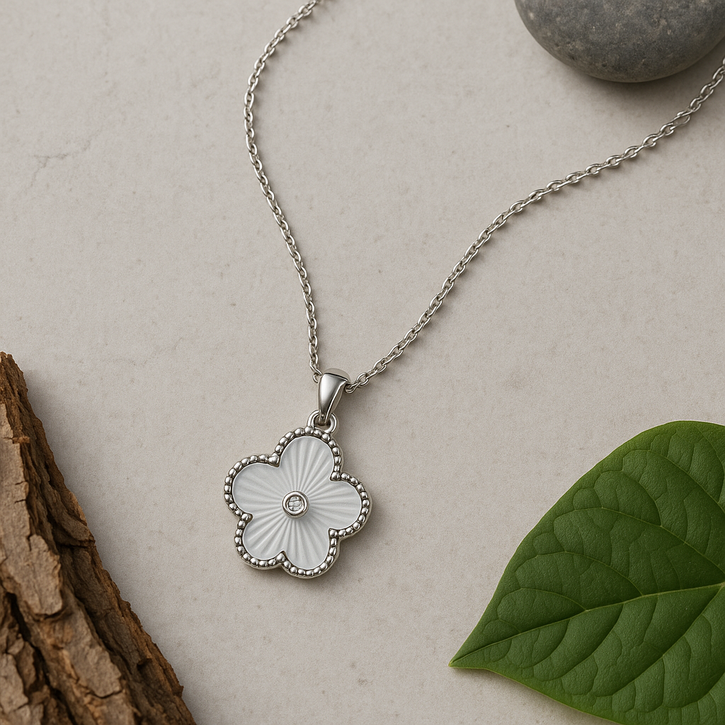 Silver Bloom Chain Pendant