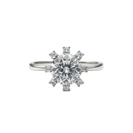 Sun Burst Solitaire Ring - MIOR JEWELS