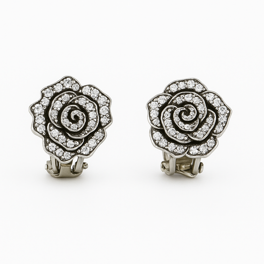 Two-Sided Flower Studs - MIOR JEWELS