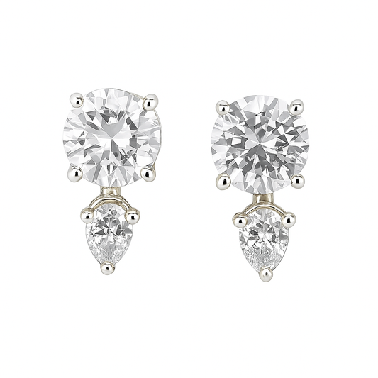 Radiant Drops Studs - MIOR JEWELS