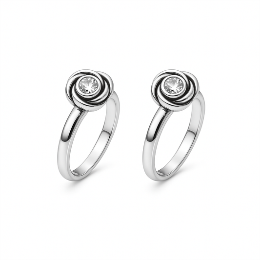 Vintage Shine Toe Rings Pair - MIOR JEWELS