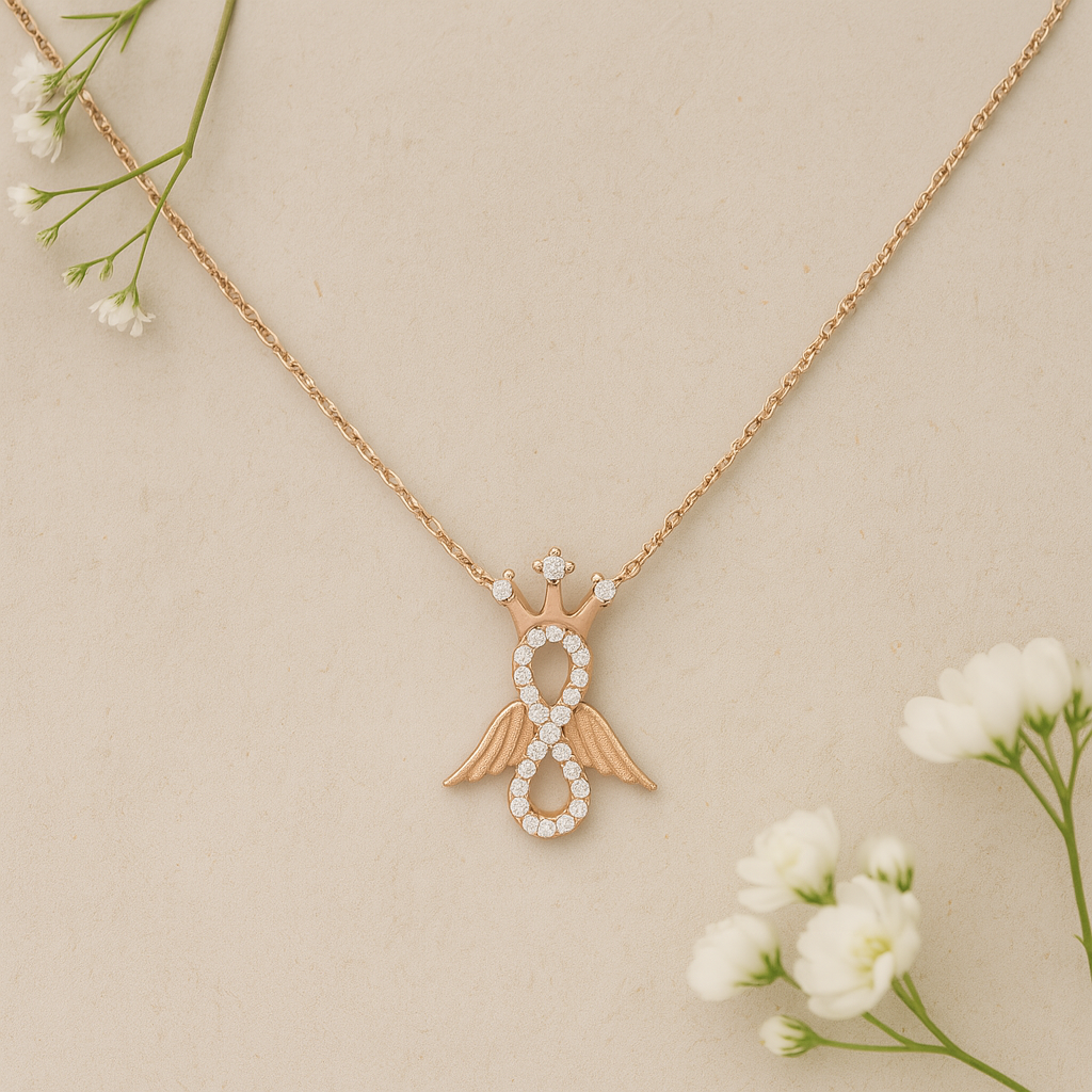 Infinite Soar Rose Gold Chain Pendant - MIOR JEWELS