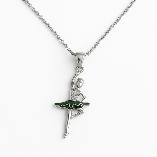 Ballet Silver Chain Pendant - MIOR JEWELS
