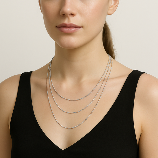 Blush Layers Rose Gold Chain - MIOR JEWELS